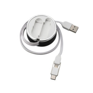 3 in 1 Ladekabel mit Aufroller Lakewood