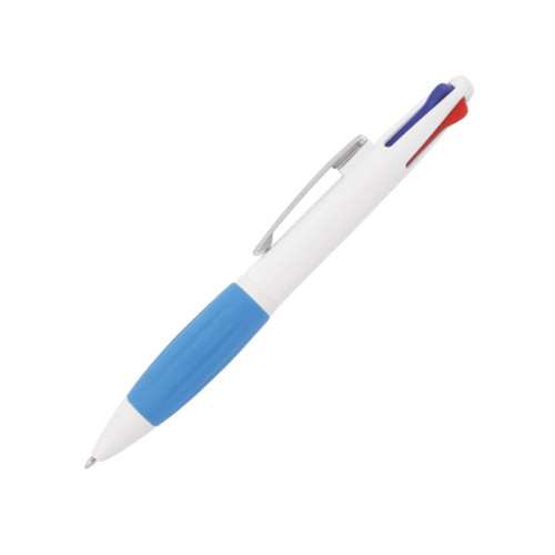 4 Farben Kugelschreiber Paxi hellblau