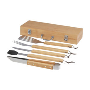 5-teiliges Bambus Grillset Churras