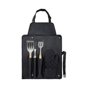 5-teiliges Grillset und Handschuh