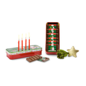 Adventsdose mit Schokolade