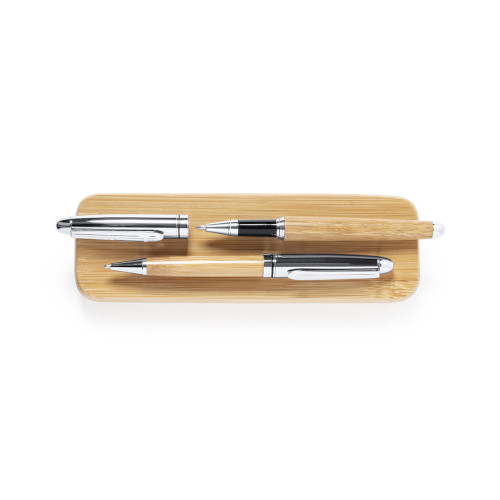 Bambus Kugelschreiber-Set