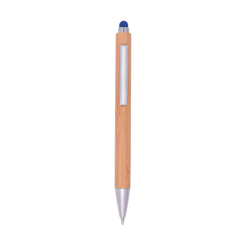 Bambus Kugelschreiber Touchy blau