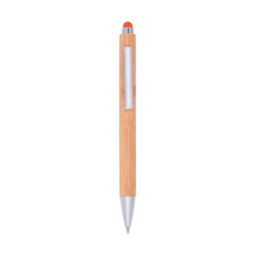 Bambus Kugelschreiber Touchy orange