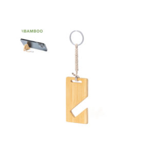 Bambus Schlüsselanhänger Handyhalter