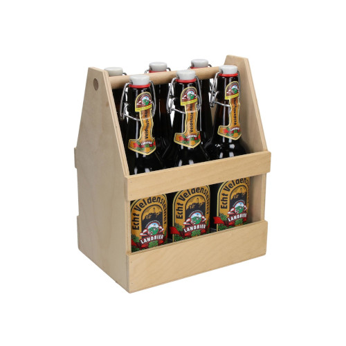 Bierflaschenträger Six Pack aus Holz