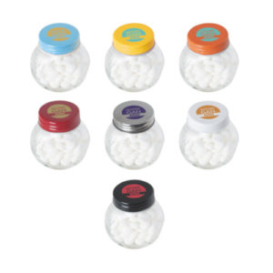 Bonbonglas Mini Mints Farbübersicht