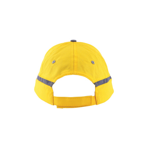 Cap mit reflektierendem Band gelb