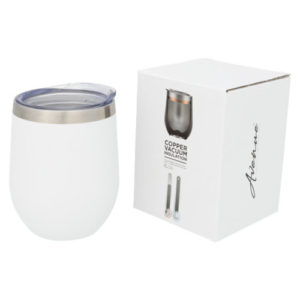 Corzo kupfer - vakuum Isolierbecher 350 ml weiss