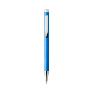 Druckkugelschreiber aus Weizenstroh blau