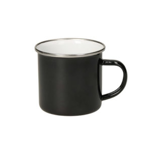 Emaille Becher Cozy 300 ml schwarz