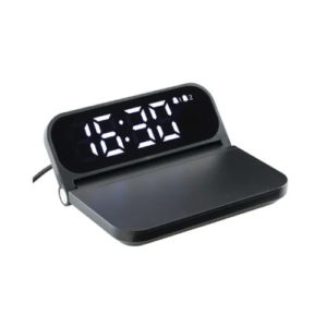 Fast Wireless Charger mit Wecker schwarz