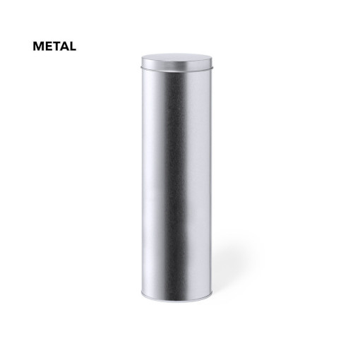 Geschenkdose aus Metall Zylinder