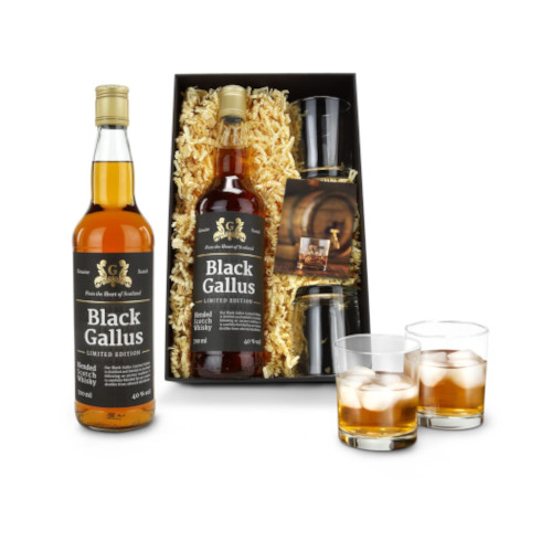 Geschenkset Black Gallus Whisky