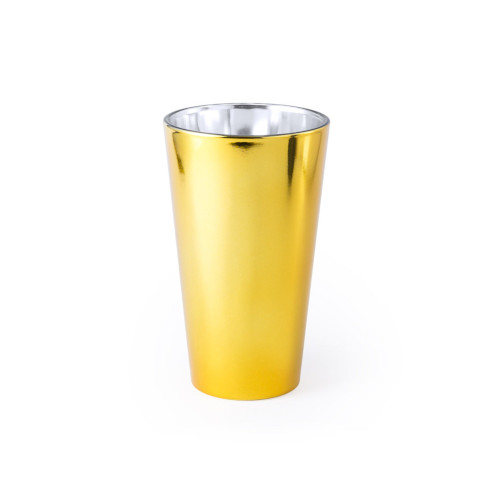 Glas Becher Raptol 480 ml vergoldet