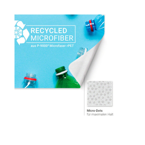GripCleaner® 4in1 Mousepad und Microfasertuch aus rPET