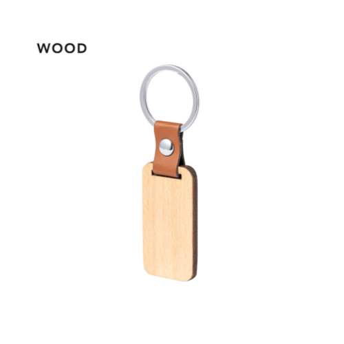 Holz Schlüsselanhänger rechteckig