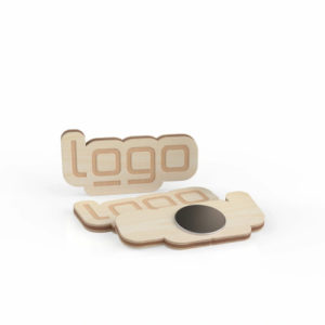 Holzmagnet in Wunschform