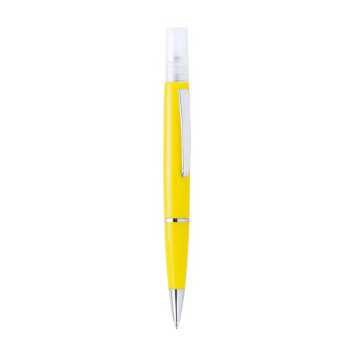 Hygiene Kugelschreiber Tromix mit Zerstäuber gelb