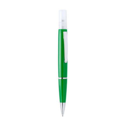 Hygiene Kugelschreiber Tromix mit Zerstäuber grün
