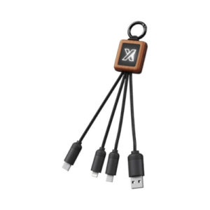 Kabel aus Holz mit Leuchtlogo SCX.design C19