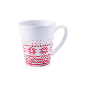 Keramiktasse mit winterlichem Design 350 ml