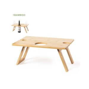 Klappbarer Tisch aus Bambus