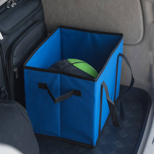 Klappbox für den Kofferraum blau