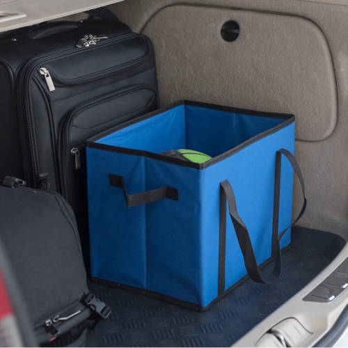 Klappbox für den Kofferraum blau