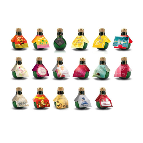 Kleinste Sektflasche der Welt in 17 Designs