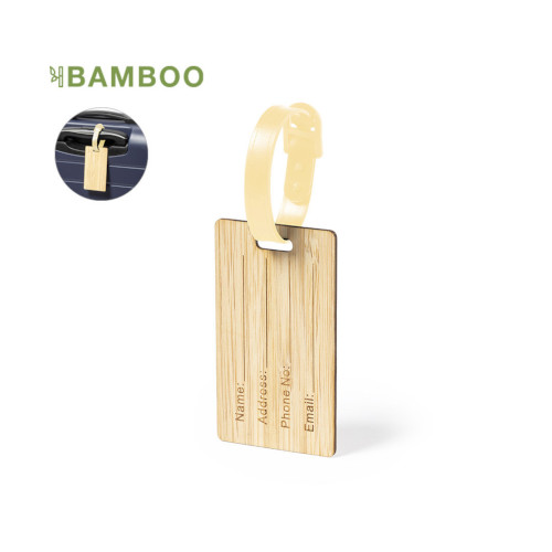 Kofferanhänger aus Bambus