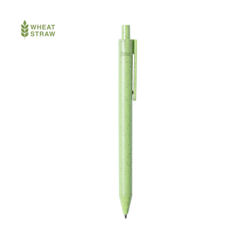 Kugelschreiber Harry aus Weizenstroh grün