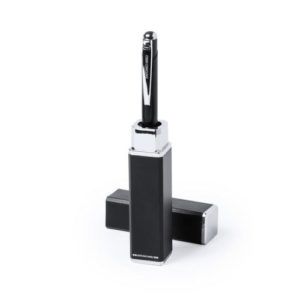 Kugelschreiber Helmor mit Aluminium Case schwarz