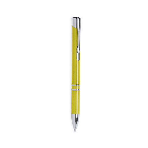 Kugelschreiber Nukot aus Weizenstroh gelb