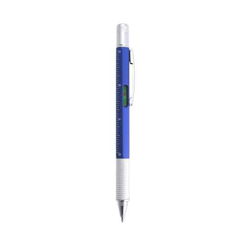 Kugelschreiber Sauris mit Wasserwaage und Schraubendreher blau