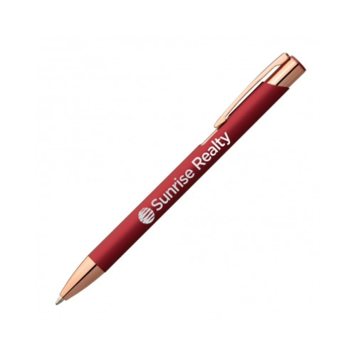 Kugelschreiber Soft Touch Martinique rot