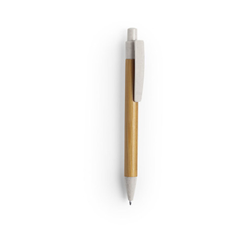 Kugelschreiber Sydor aus Bambus und Weizenstroh bambusfarben-natur