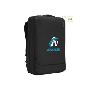 Laptop-Rucksack aus recycelten Plastikflaschen schwarz