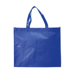 Matt laminierter RPET-Shopper dunkelblau
