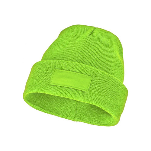 Mütze mit Aufnäher apfelgrün
