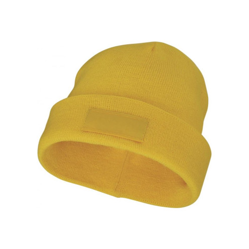 Mütze mit Aufnäher gelb