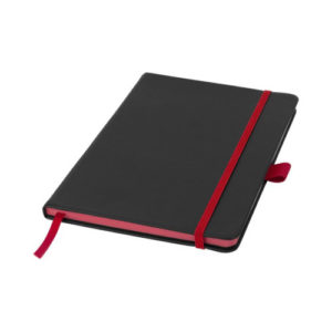 Notizbuch Colour Edge A5 schwarz-rot