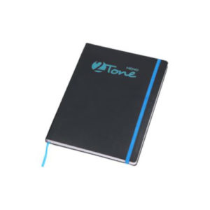 Notizbuch mit Zwei Farben Effekt blau