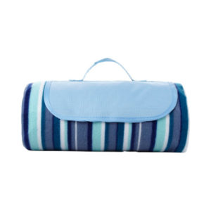 Outdoor Picknickdecke weiss-blau