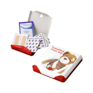 Pflaster Travelbox First Aid rot