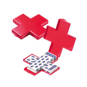 Pflasterbox Kreuz rot