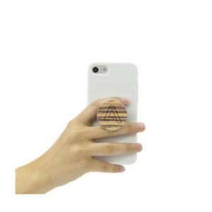 PopSockets® Wood Handyhalter Zebrano-Holz