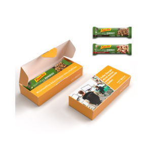 Powerbar Energy Riegel in Werbekartonage