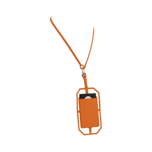 RFID Kartenhalter mit Lanyard orange