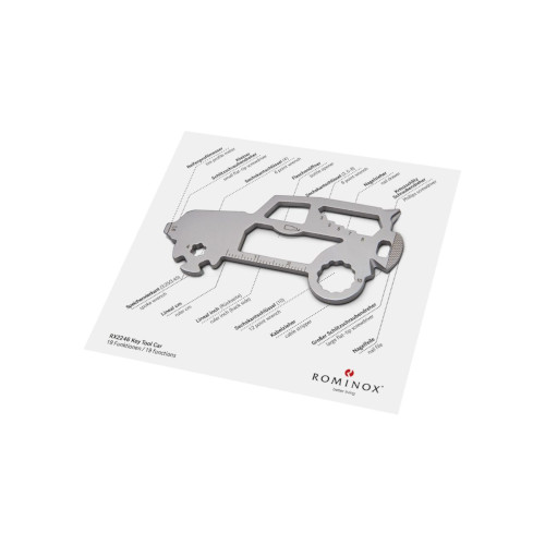 ROMINOX® Key Tool in Auto Form mit 19 Funktionen